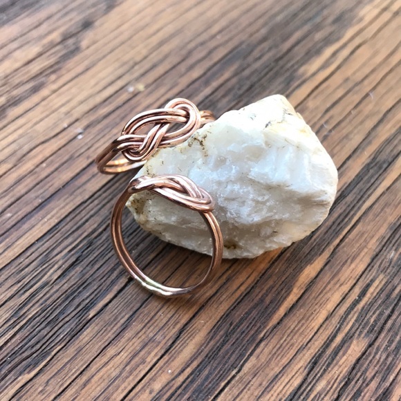 His and Hers Infinity Love Knot Rings - Picture 2 of 8